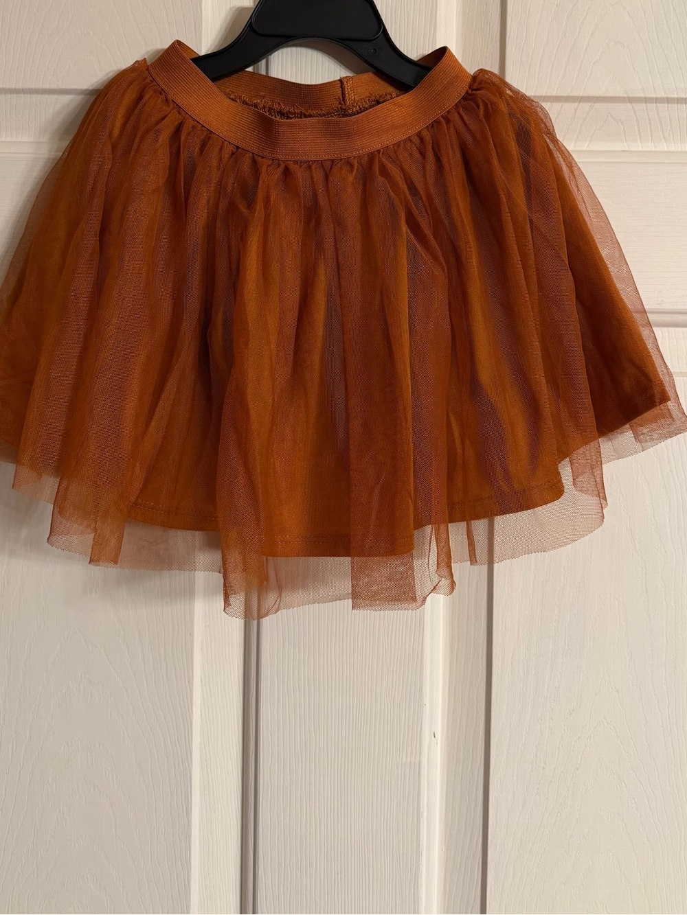 Disney Girl’s Rust Orange Tulle Skirt - Layered 5T
